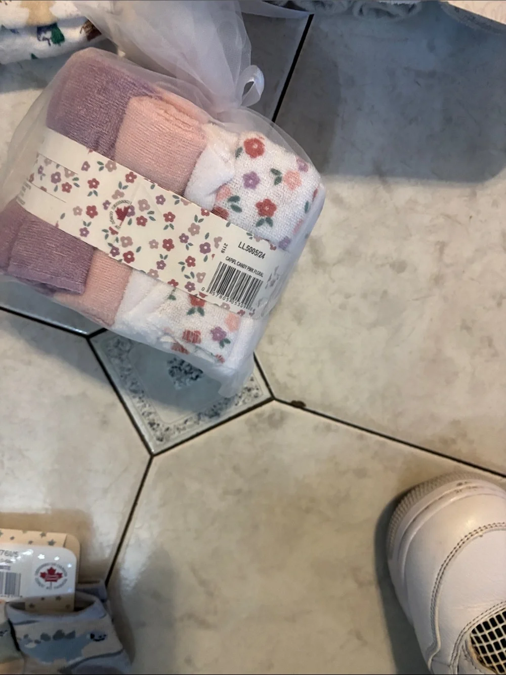 Blue & Neutral Baby Socks and Accessories Set